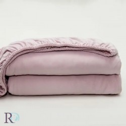 Луксозен чаршаф с ластик от 100% Вискоза 90/200 Rose Ash